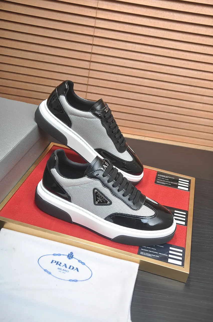 Men's shoes 💰580💶【PRADA】Top original, new season, high quality original goods, top imported calfskin with original imported glue, imported cowhide inside with original cowhide feet, original outsole! Quality guaranteed! Code 38-45 (45 customized)